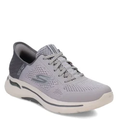 Walking*Skechers Men's , GO Walk Arch Fit Slip-Ins - Simplicity Walking Shoe Grey
