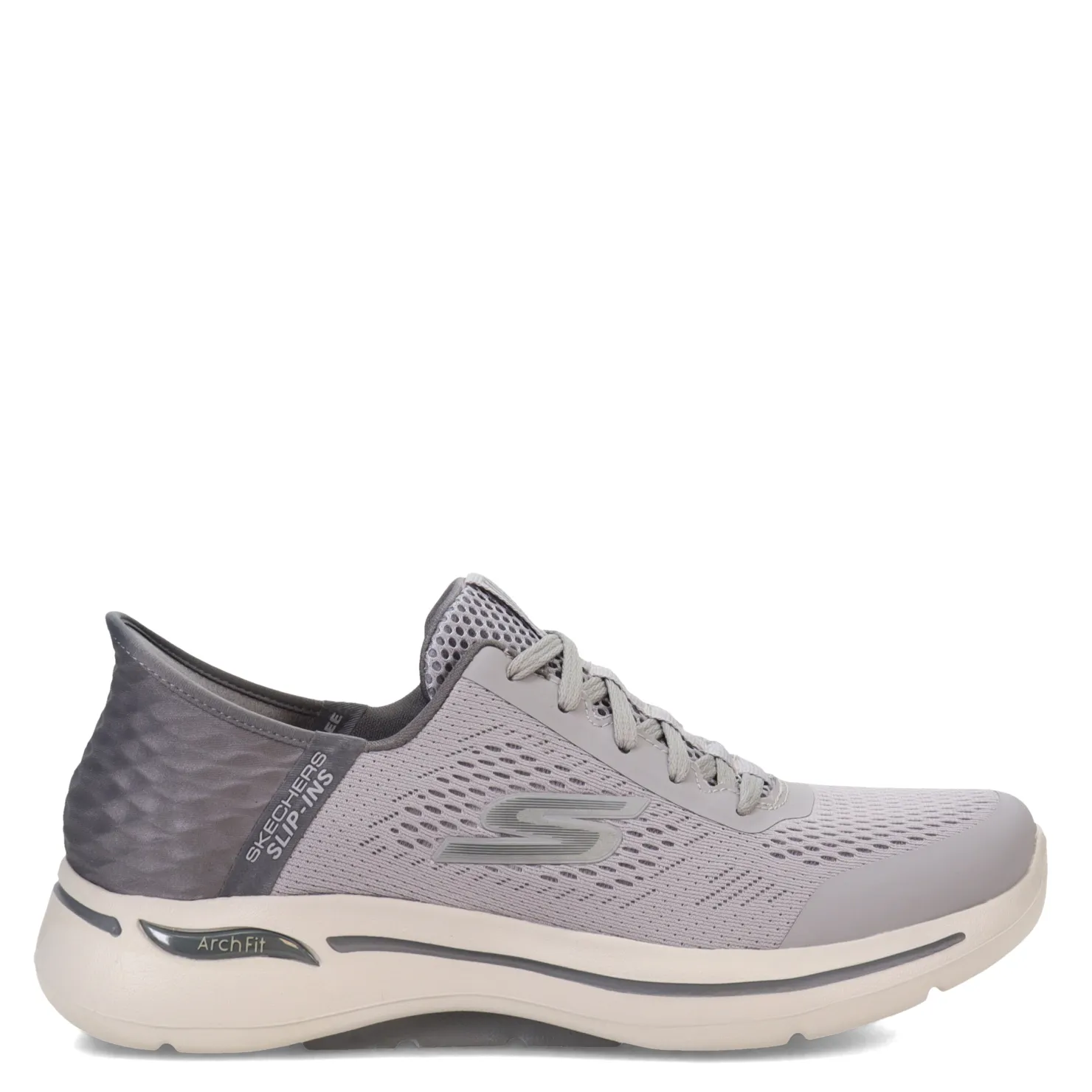 Walking*Skechers Men's , GO Walk Arch Fit Slip-Ins - Simplicity Walking Shoe Grey
