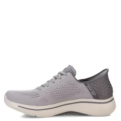 Walking*Skechers Men's , GO Walk Arch Fit Slip-Ins - Simplicity Walking Shoe Grey
