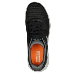Walking*Skechers Men's , GO WALK Flex - Remark Walking Shoe Black Grey