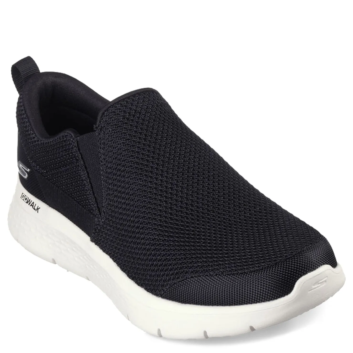 Walking*Skechers Men's , GO WALK Flex - Impeccable II Walking Shoe Black White