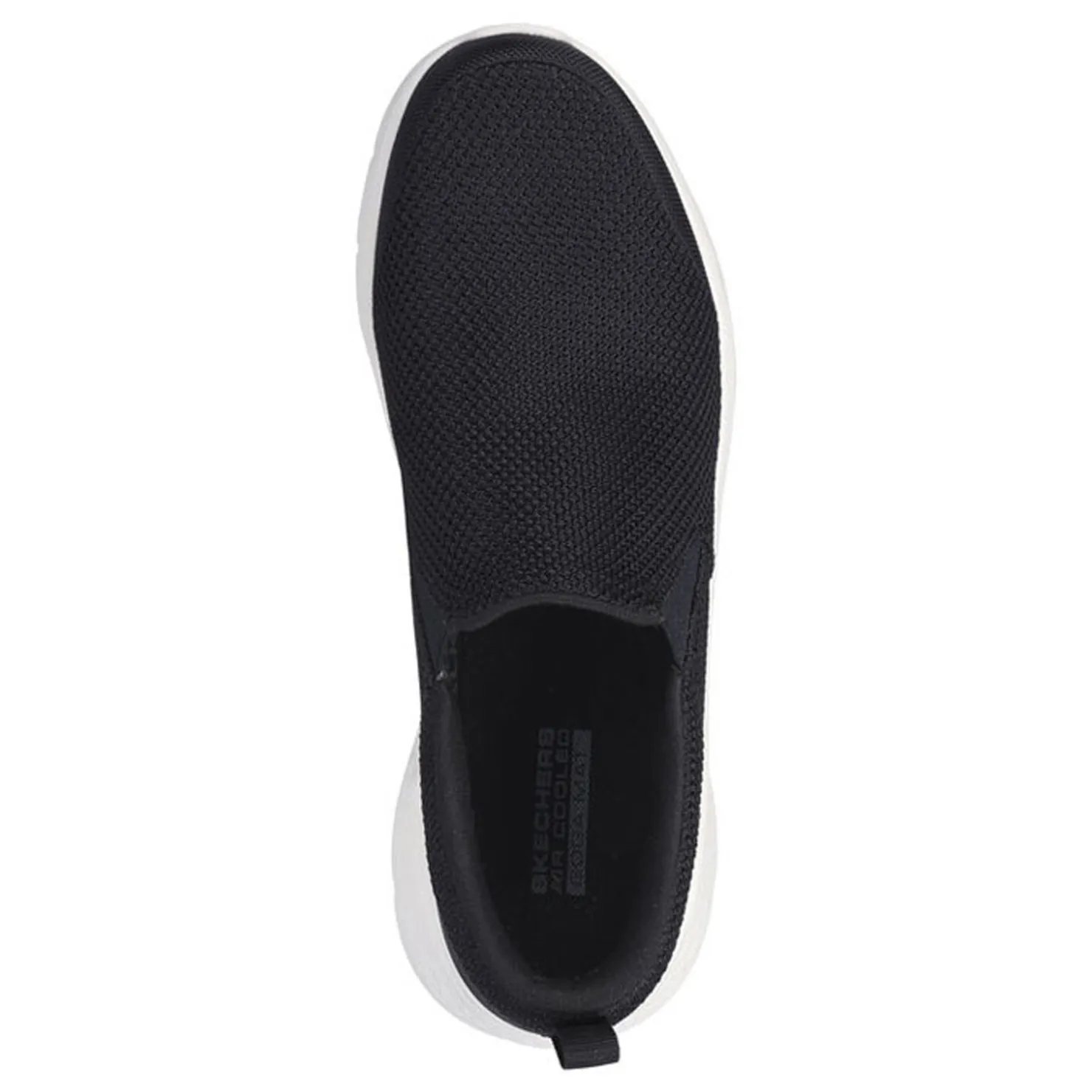 Walking*Skechers Men's , GO WALK Flex - Impeccable II Walking Shoe Black White