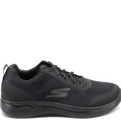 Walking*Skechers Men's , GOwalk Arch Fit - Idyllic Sneaker - Wide Width Black/Black