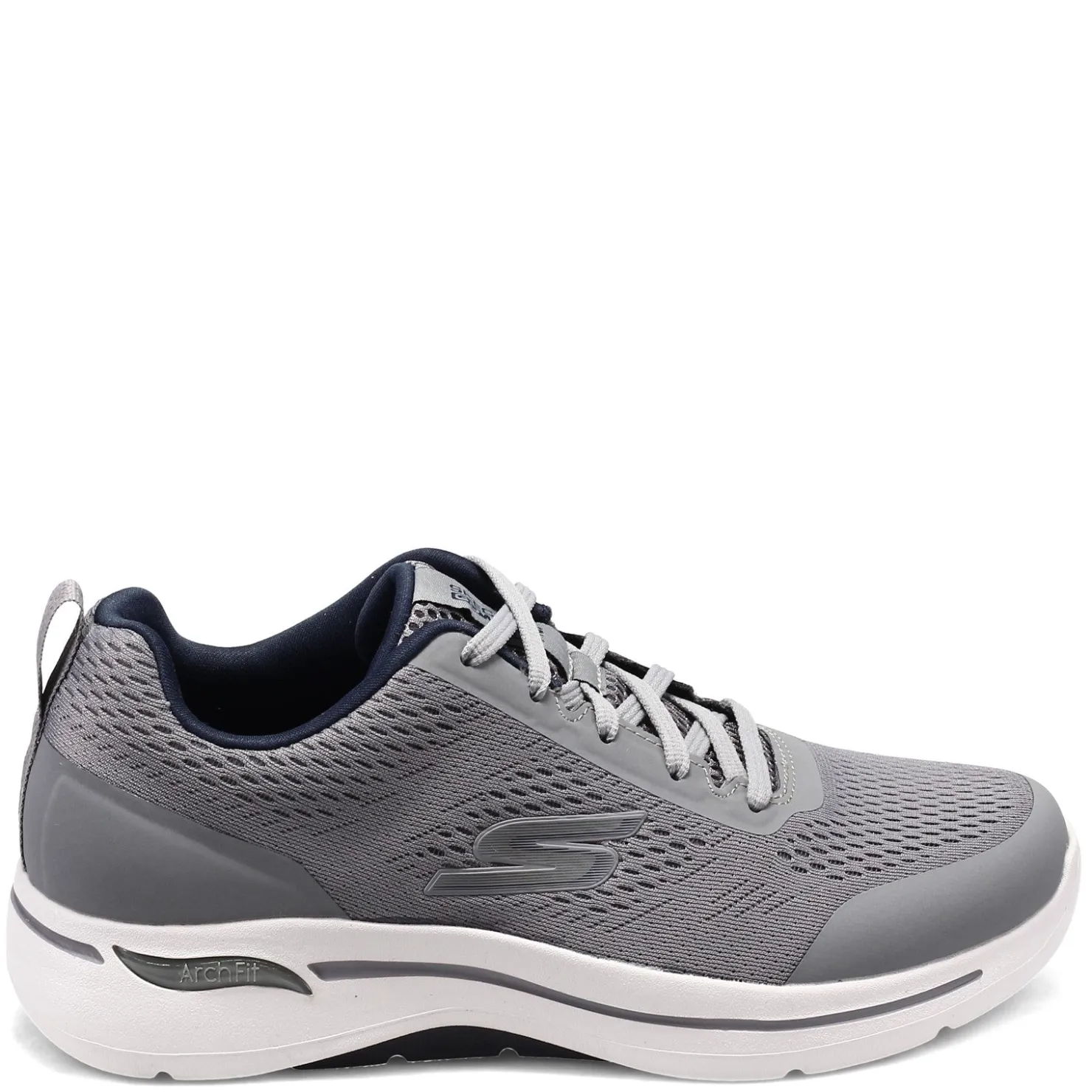 Walking*Skechers Men's , GOwalk Arch Fit - Idyllic Sneaker - Wide Width Gray