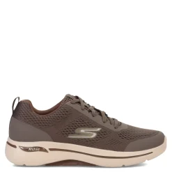 Walking*Skechers Men's , GOwalk Arch Fit - Idyllic Sneaker - Wide Width Taupe