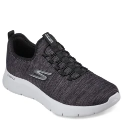 Walking*Skechers Men's , GOwalk Flex Sneaker - Wide Width Black / White