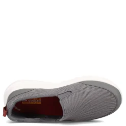 Slip-On Shoes*Skechers Men's , GOwalk Max - Clinched Slip-On Gray