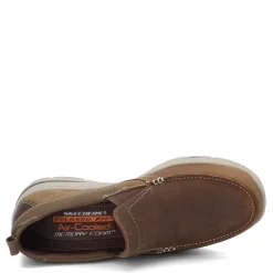 Loafers*Skechers Men's , Harper Forde Slip on Shoe Extra Wide Width Desert