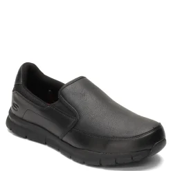 Slip-On Shoes*Skechers Work Men's Skechers, Nampa - Groton SR Work Shoe - Wide Width Black