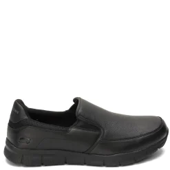 Slip-On Shoes*Skechers Work Men's Skechers, Nampa - Groton SR Work Shoe - Wide Width Black