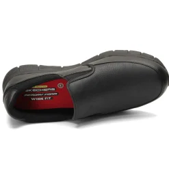 Slip-On Shoes*Skechers Work Men's Skechers, Nampa - Groton SR Work Shoe - Wide Width Black