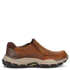Loafers*Skechers Men's , Relaxed Fit: Respected - Catel Slip-On Dark Brown