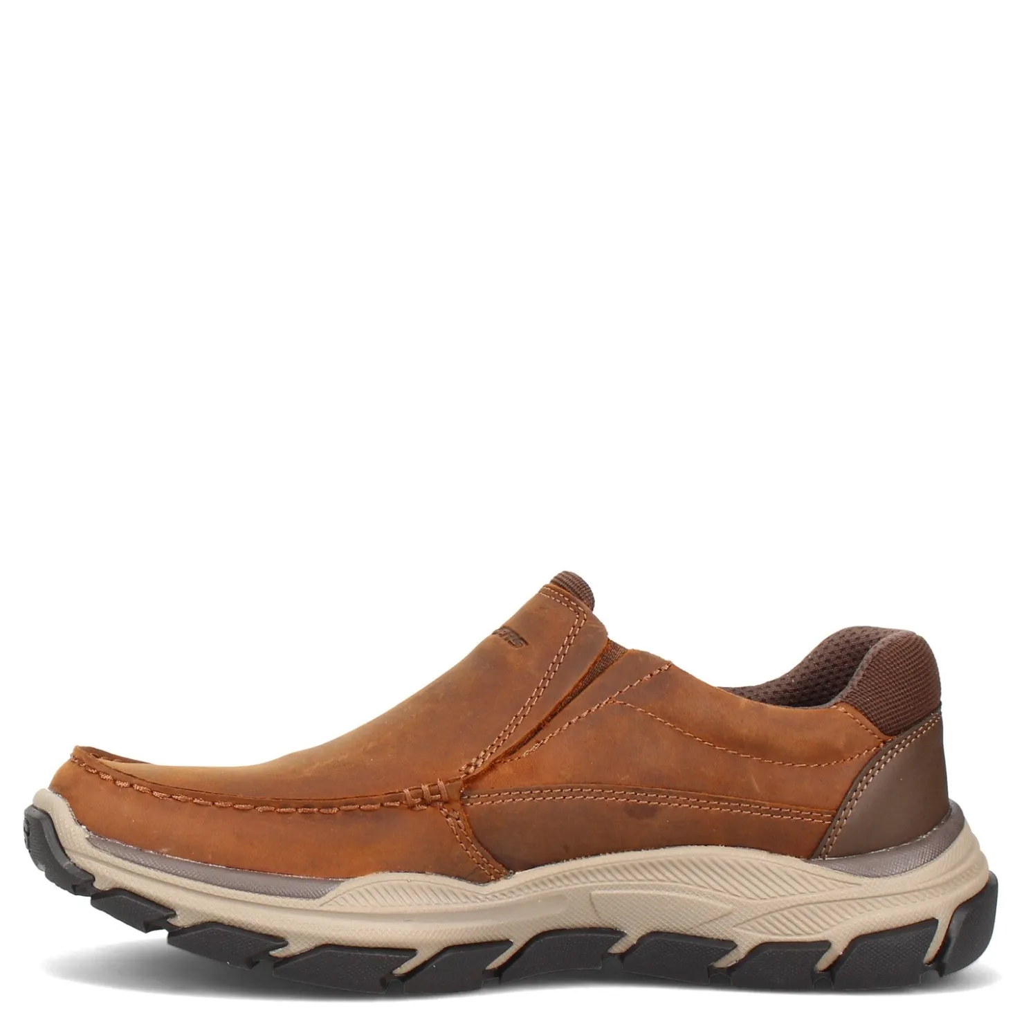 Loafers*Skechers Men's , Relaxed Fit: Respected - Catel Slip-On Dark Brown