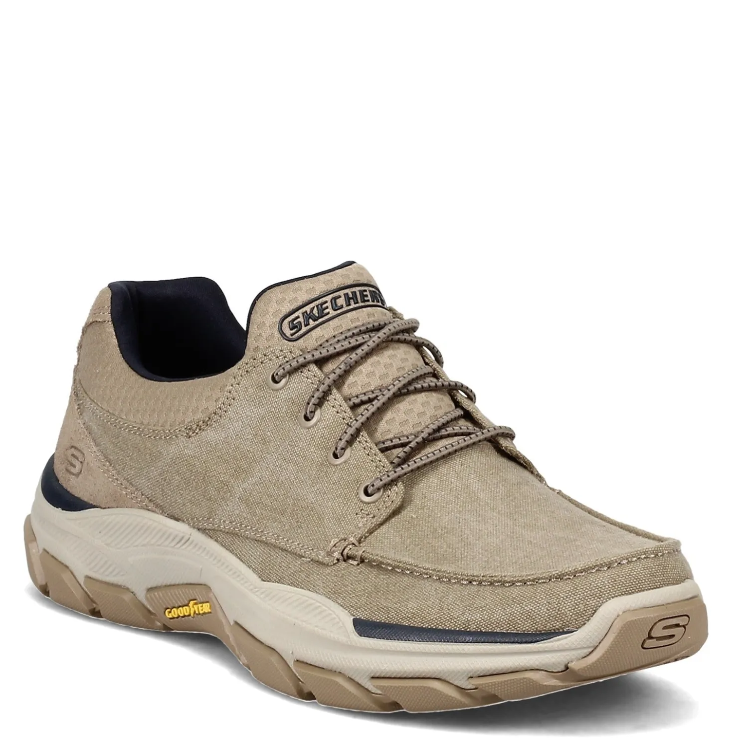 Slip-On Shoes*Skechers Men's , Relaxed Fit: Respected - Loleto Shoe - Wide Width Taupe