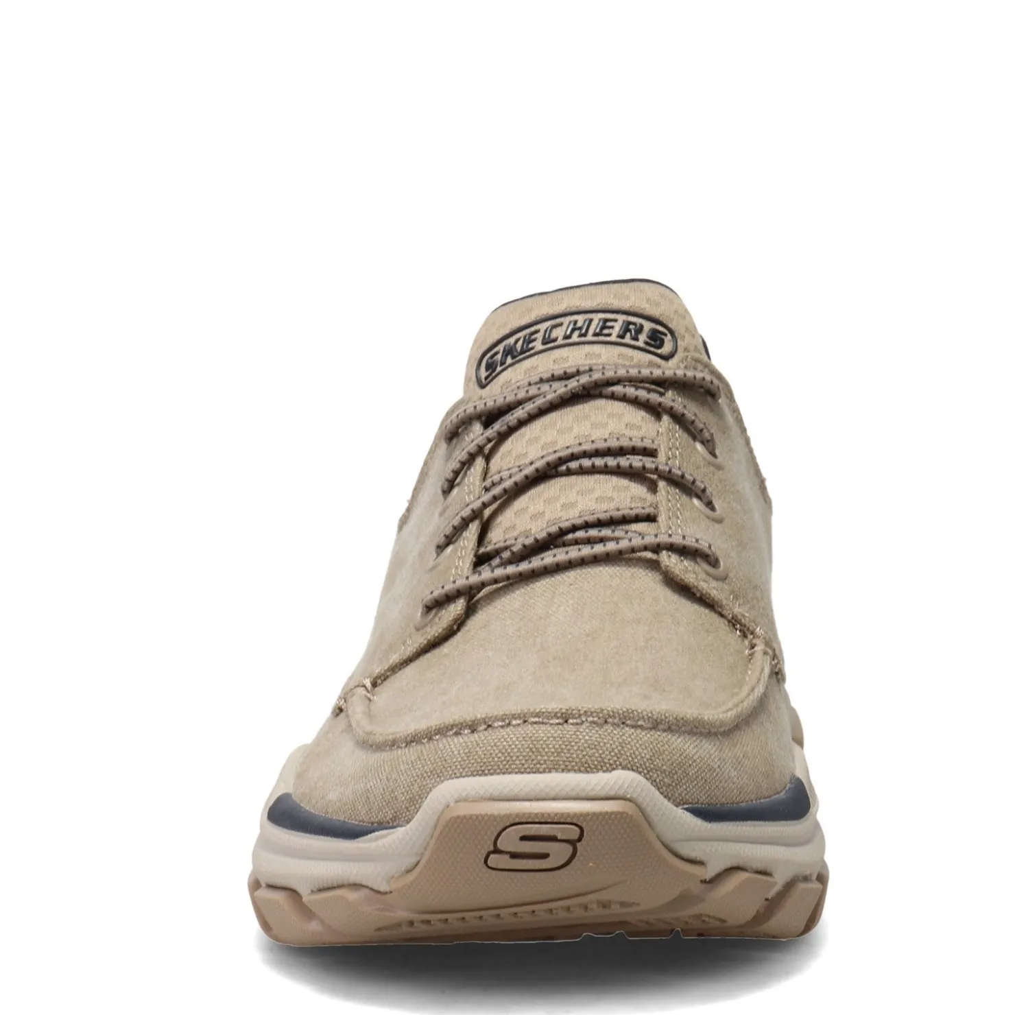 Slip-On Shoes*Skechers Men's , Relaxed Fit: Respected - Loleto Shoe - Wide Width Taupe