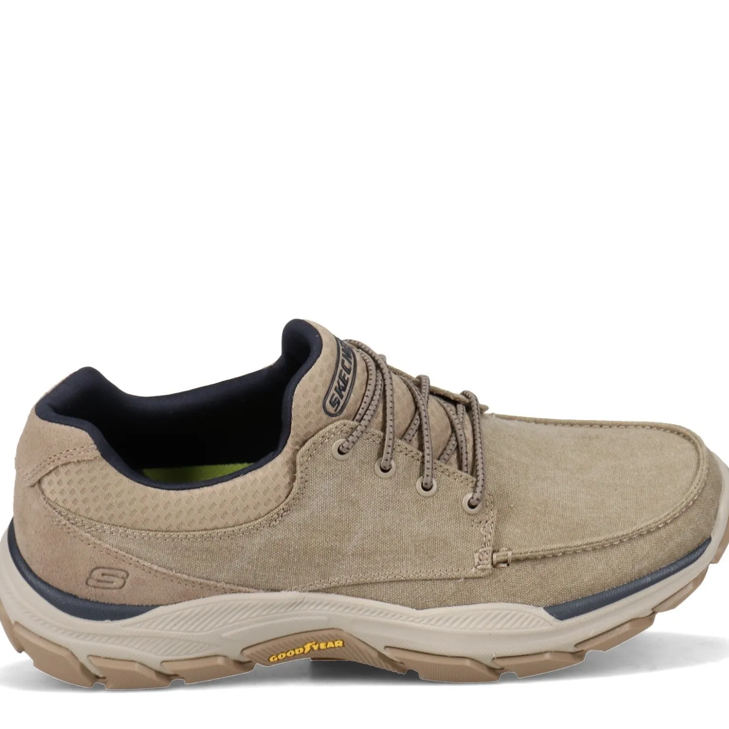 Slip-On Shoes*Skechers Men's , Relaxed Fit: Respected - Loleto Shoe - Wide Width Taupe