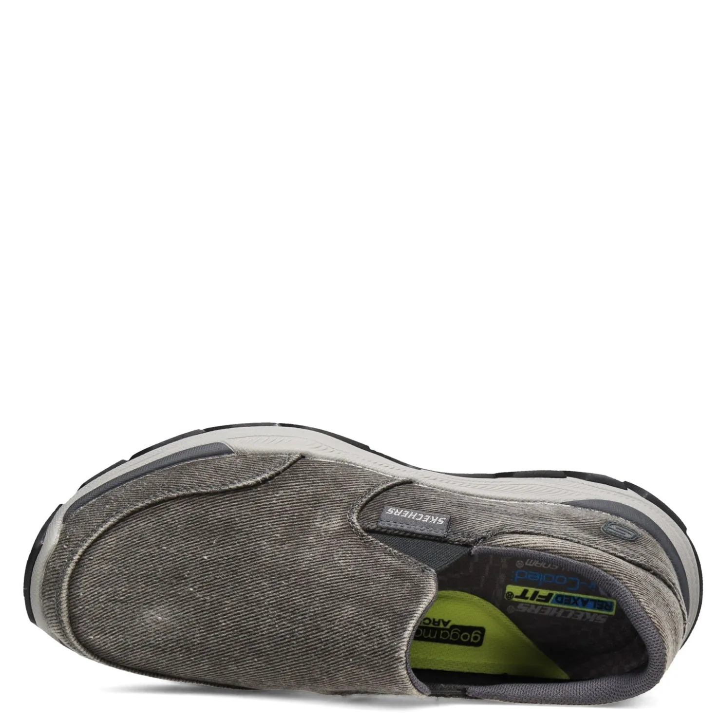 Sneakers & Athletics*Skechers Men's , Relaxed Fit: Respected - Fallston Slip-On Charcoal