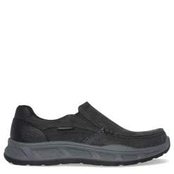Slip-On Shoes*Skechers Men's , Relaxed Fit: Cohagen - Vierra Sneaker - Extra Wide Width Black Canvas