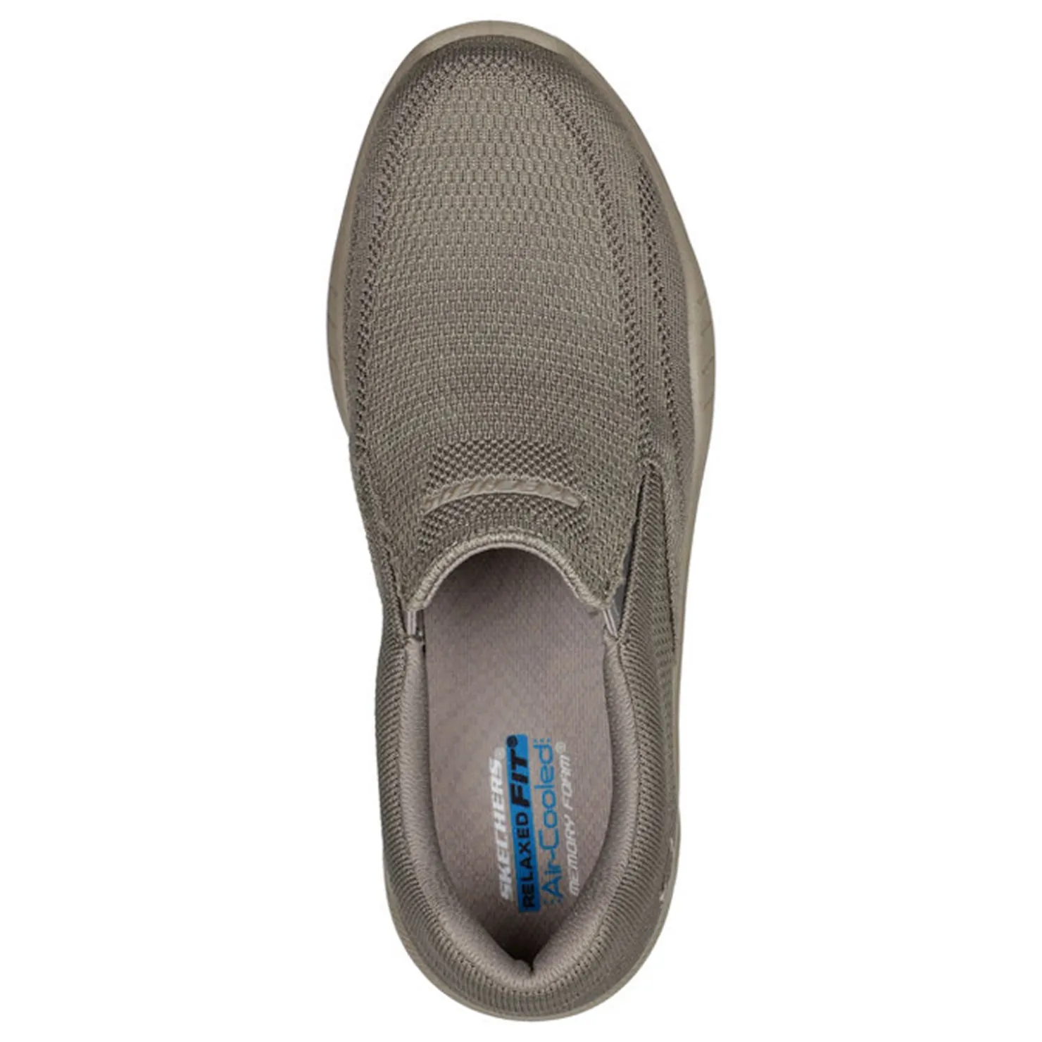 Walking*Skechers Men's , Relaxed Fit: Cohagen - Knit Walk Sneaker Taupe Knit
