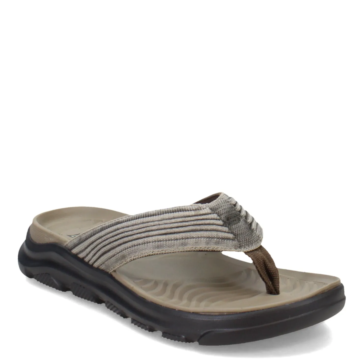 Flip Flops*Skechers Men's , Relaxed Fit: Alcano - Vencino Sandal Light Brown