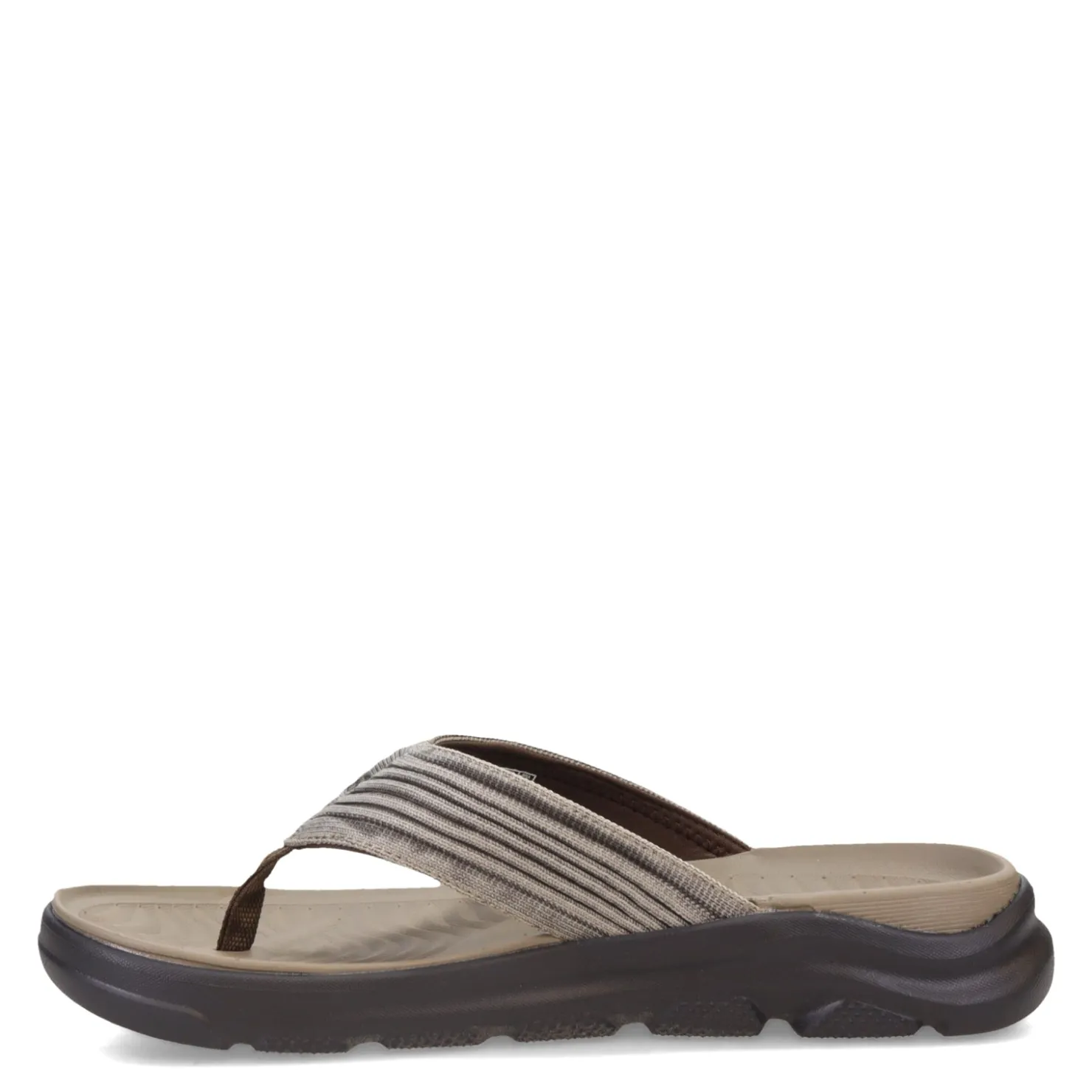 Flip Flops*Skechers Men's , Relaxed Fit: Alcano - Vencino Sandal Light Brown