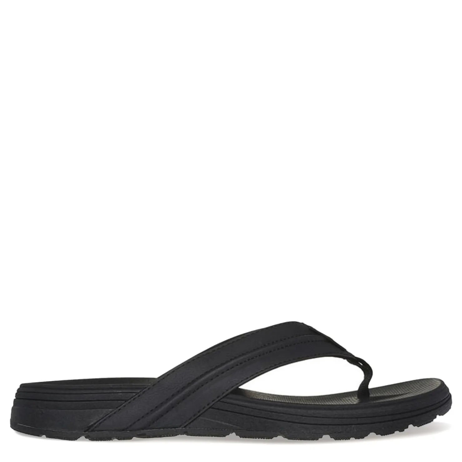 Sandals*Skechers Men's , Relaxed Fit: Supreme - Bosnia Sandal Black