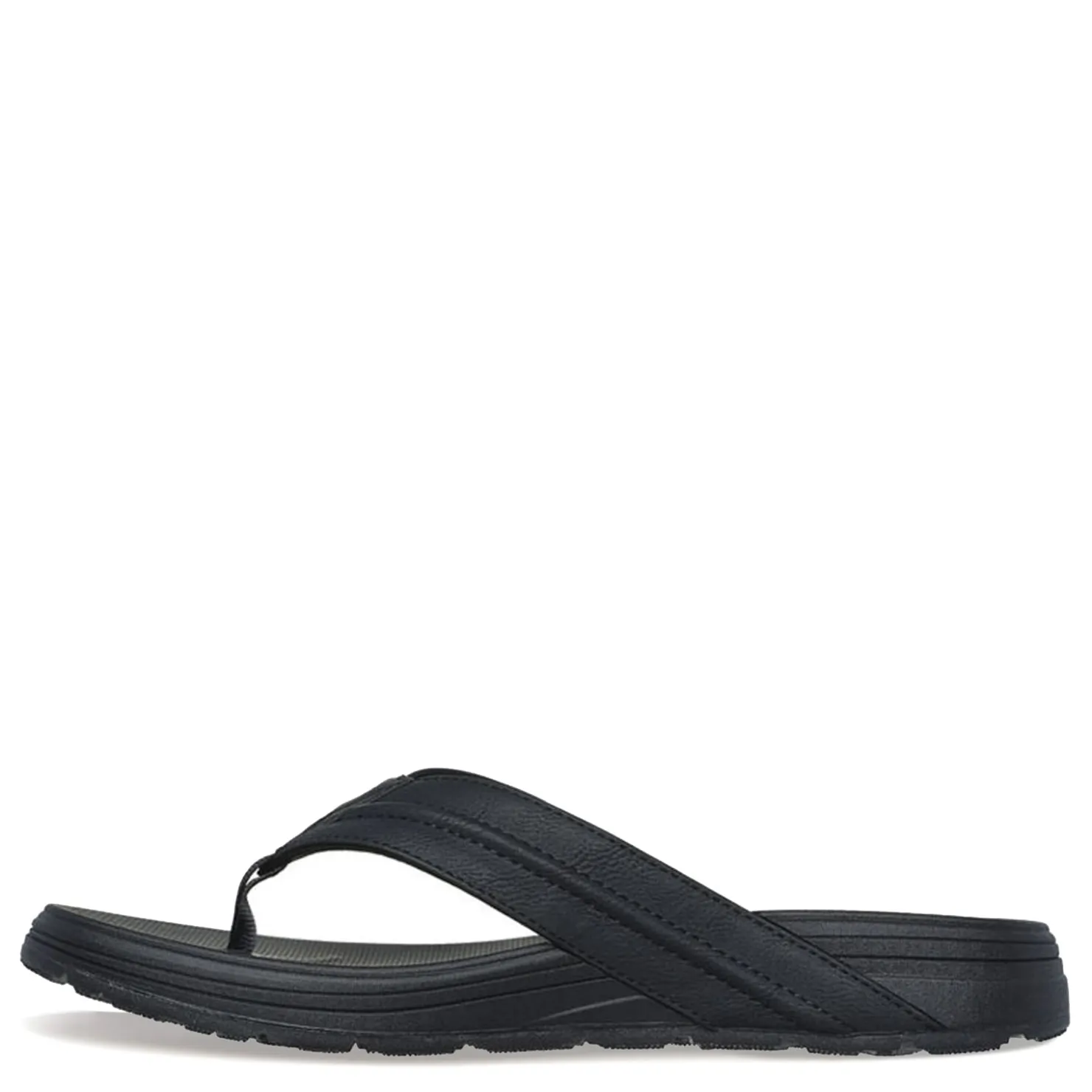 Sandals*Skechers Men's , Relaxed Fit: Supreme - Bosnia Sandal Black