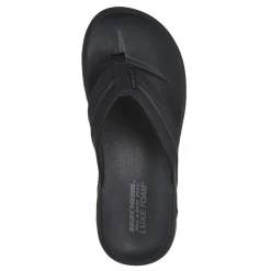 Sandals*Skechers Men's , Relaxed Fit: Supreme - Bosnia Sandal Black