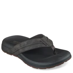 Flip Flops*Skechers Men's , Relaxed Fit: Supreme - Bosnia Sandal Chocolate