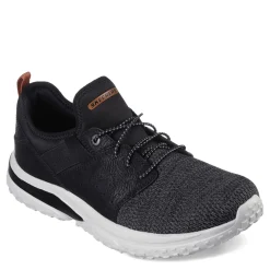 Sneakers & Athletics*Skechers Men's , Relaxed Fit: Solvano - Caspian Sneaker Black Knit/Synthetic