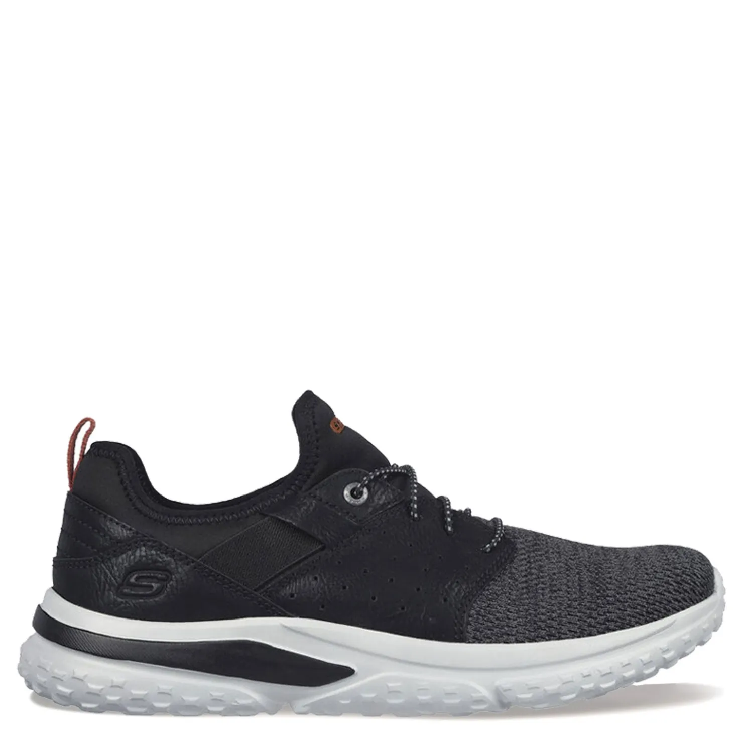 Sneakers & Athletics*Skechers Men's , Relaxed Fit: Solvano - Caspian Sneaker Black Knit/Synthetic