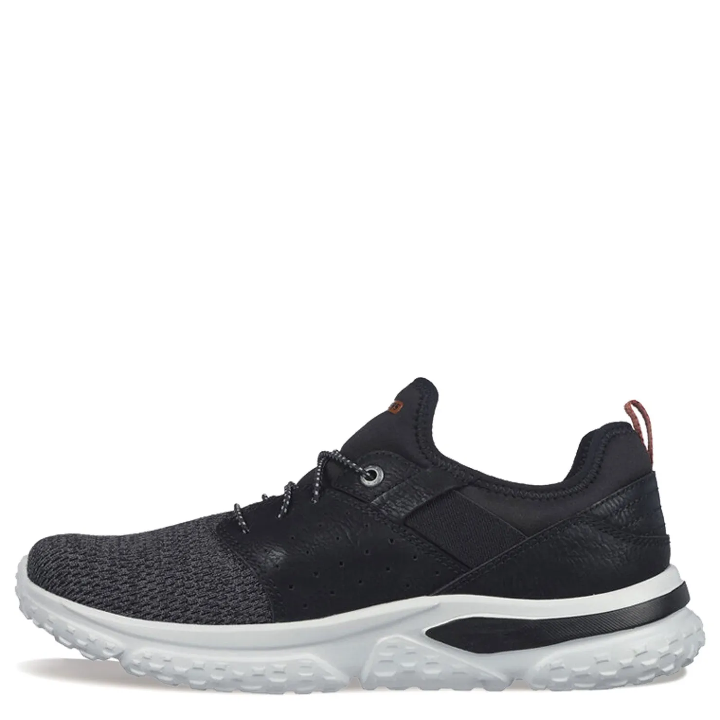 Sneakers & Athletics*Skechers Men's , Relaxed Fit: Solvano - Caspian Sneaker Black Knit/Synthetic