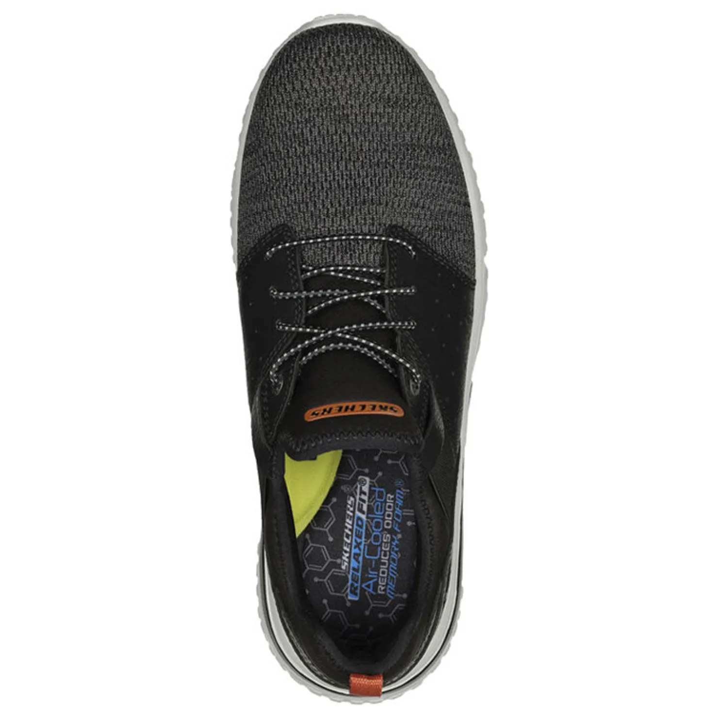 Sneakers & Athletics*Skechers Men's , Relaxed Fit: Solvano - Caspian Sneaker Black Knit/Synthetic