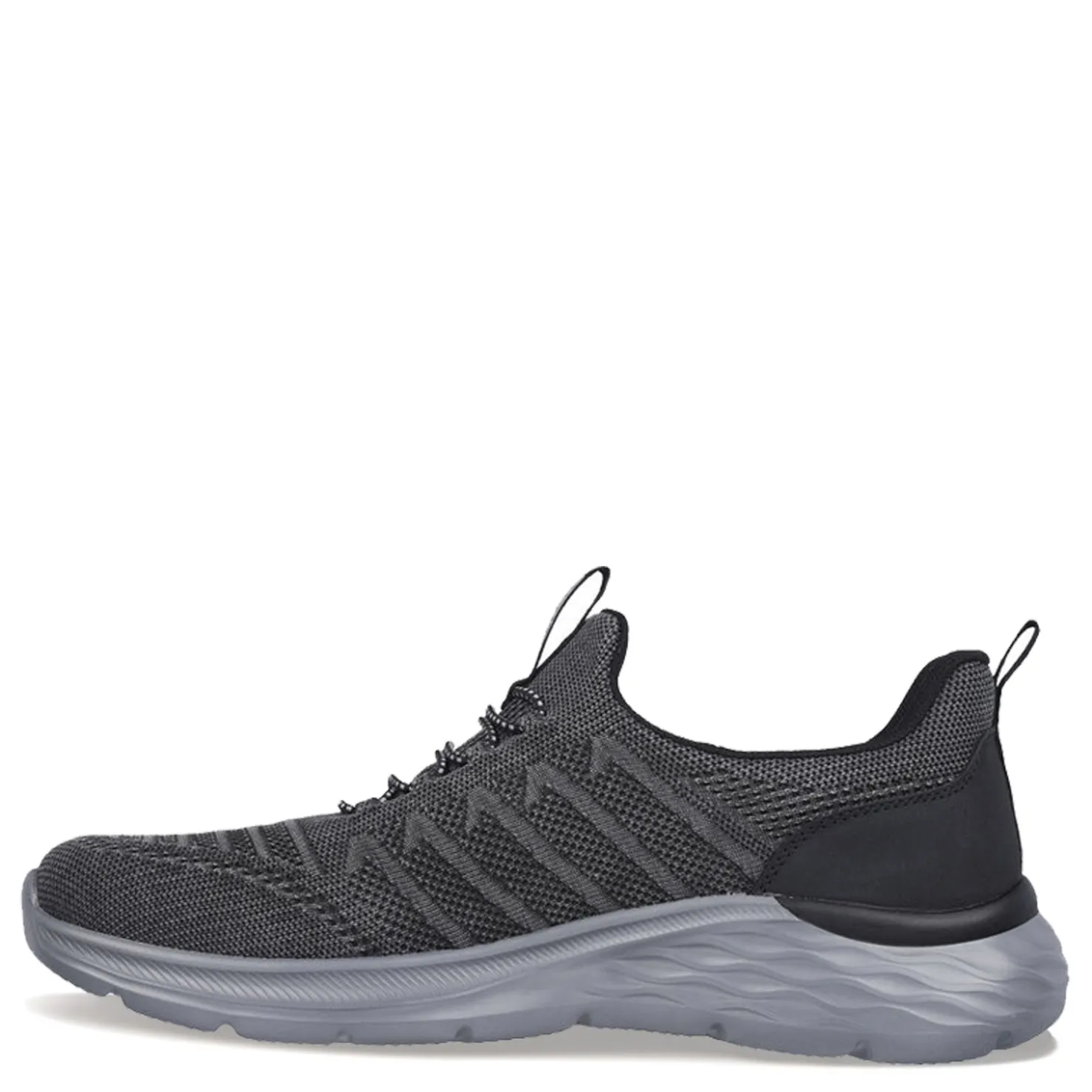 Walking*Skechers Men's , Relaxed Fit: Garner – Crispin Sneaker Black Mesh