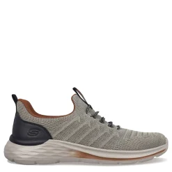 Walking*Skechers Men's , Relaxed Fit: Garner – Crispin Sneaker Tan Knitted Mesh