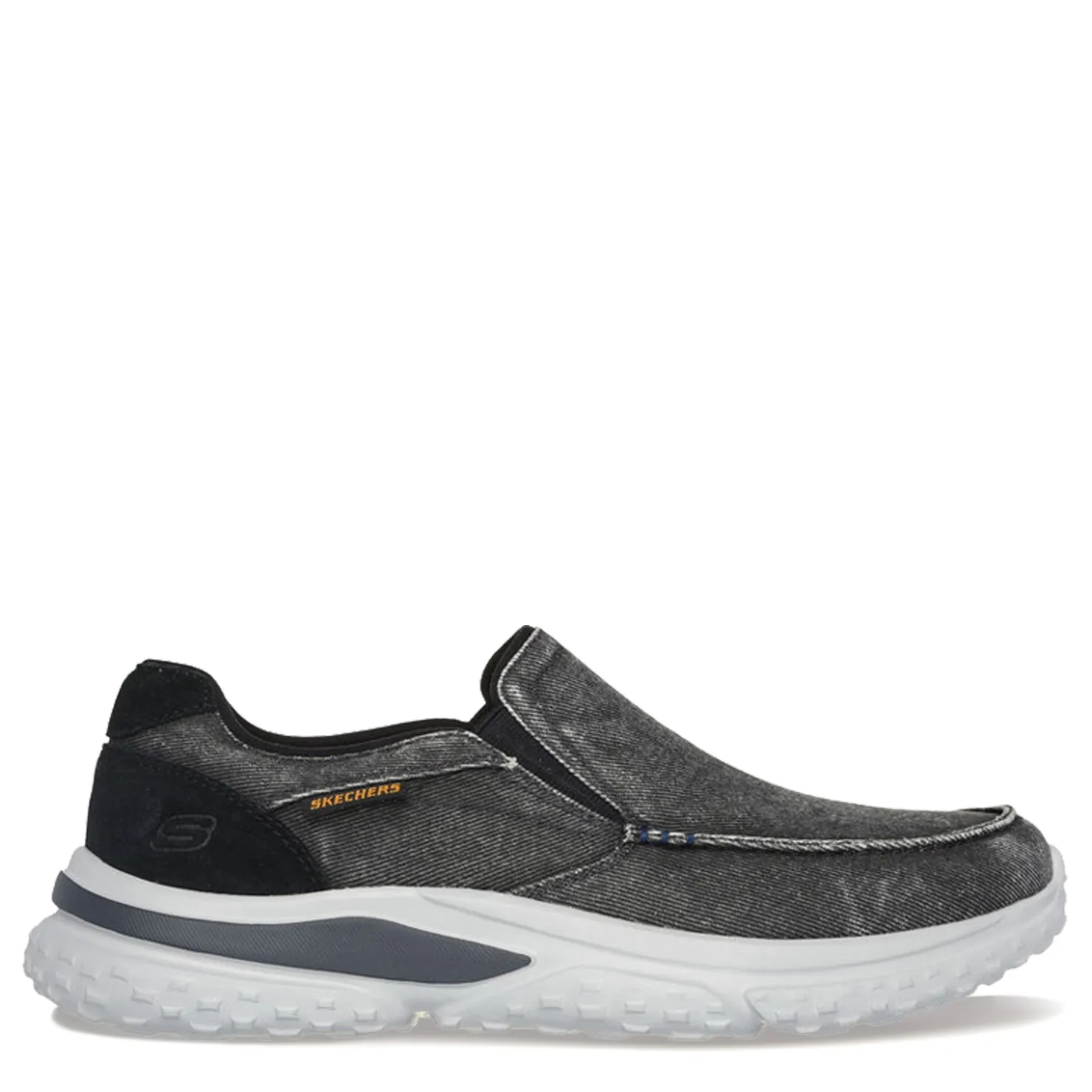 Slip-On Shoes*Skechers Men's , Relaxed Fit: Solvano – Varone Slip-On Black