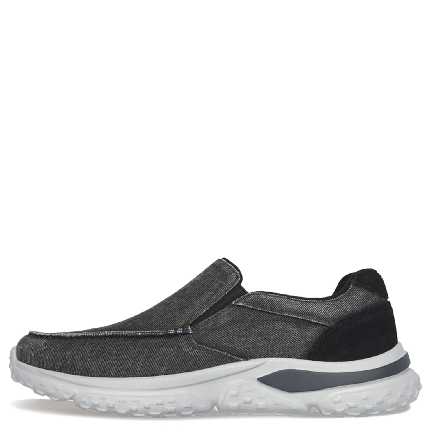Slip-On Shoes*Skechers Men's , Relaxed Fit: Solvano – Varone Slip-On Black