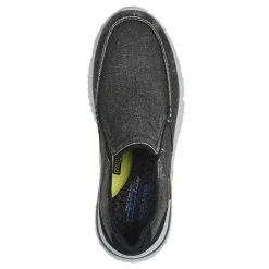 Slip-On Shoes*Skechers Men's , Relaxed Fit: Solvano – Varone Slip-On Black