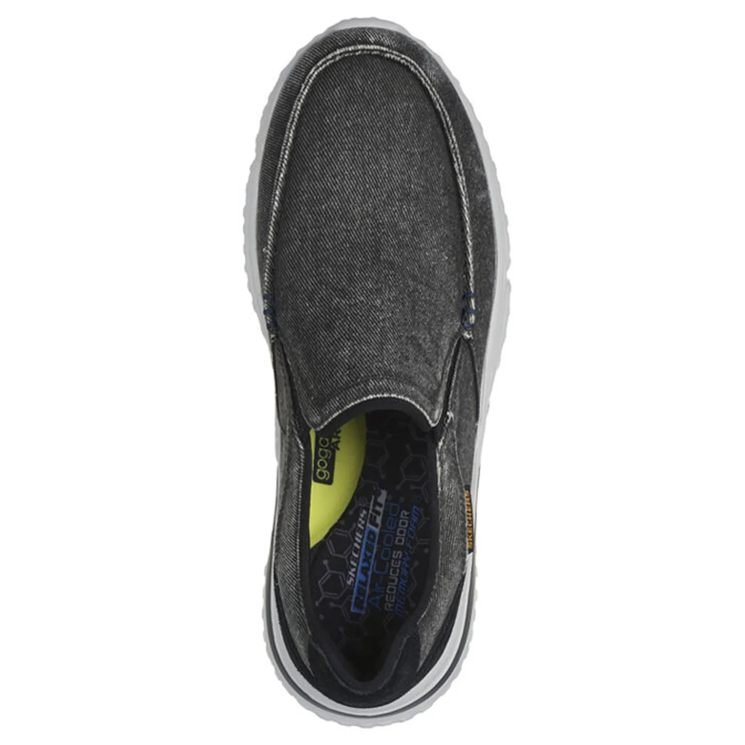Slip-On Shoes*Skechers Men's , Relaxed Fit: Solvano – Varone Slip-On Black