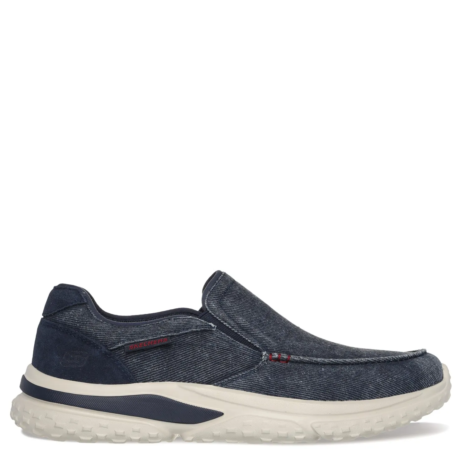 Sneakers & Athletics*Skechers Men's , Relaxed Fit: Solvano – Varone Slip-On Navy Canvas