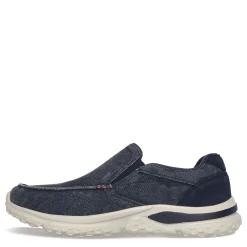 Sneakers & Athletics*Skechers Men's , Relaxed Fit: Solvano – Varone Slip-On Navy Canvas