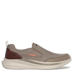Slip-On Shoes*Skechers Men's , Relaxed Fit: Slade - Lucan Sneaker - Extra Wide Width Khaki