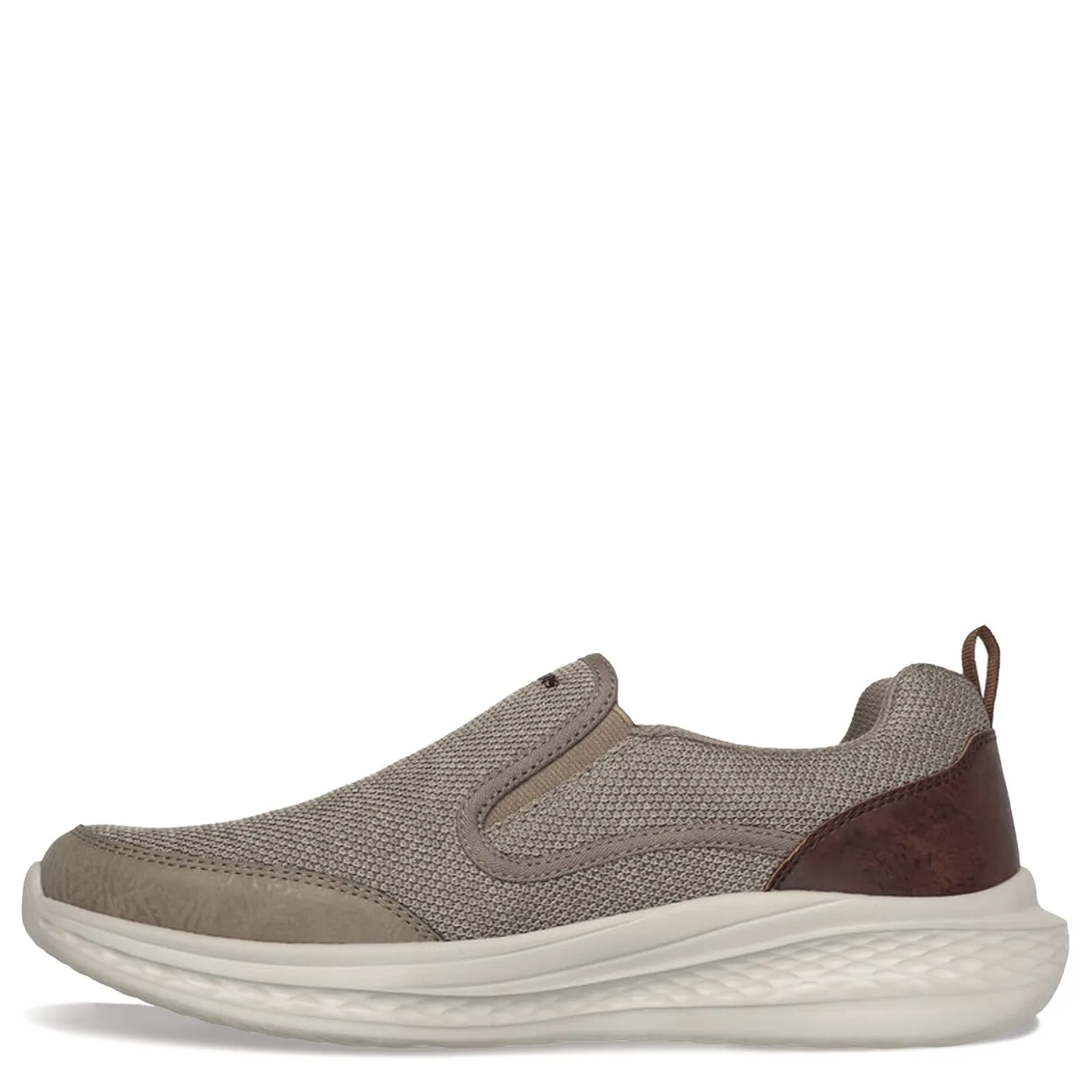 Slip-On Shoes*Skechers Men's , Relaxed Fit: Slade - Lucan Sneaker - Extra Wide Width Khaki
