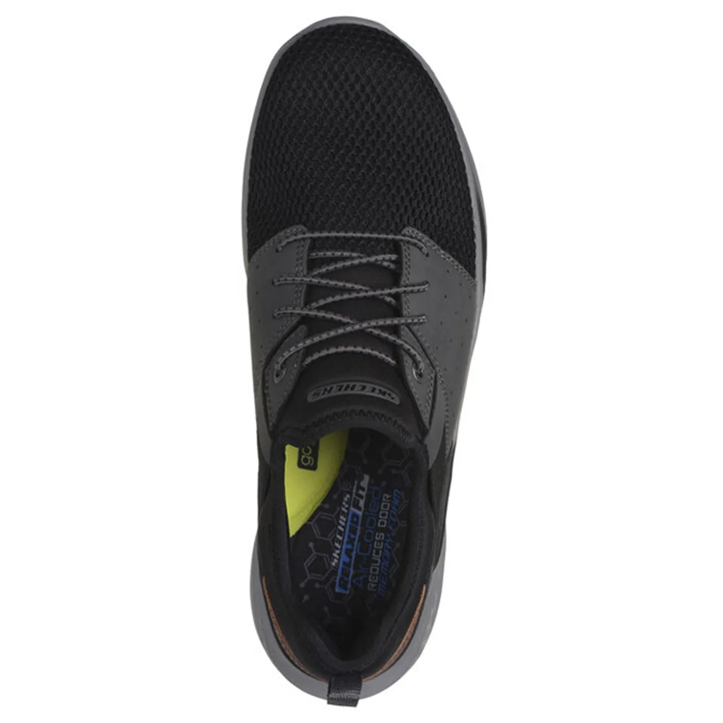 Sneakers & Athletics*Skechers Men's , Relaxed Fit: Slade - Raymar Sneaker Black Grey Mesh