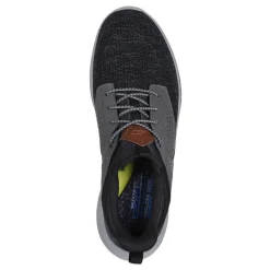 Sneakers & Athletics*Skechers Men's , Relaxed Fit: Slade - Breyer Sneaker Black Gray Knit