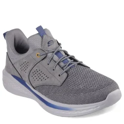 Sneakers & Athletics*Skechers Men's , Relaxed Fit: Slade - Breyer Sneaker Gray Knitted Mesh