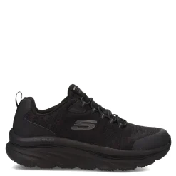 Walking*Skechers Men's , Relaxed Fit: D'Lux Walker - Pensive - Wide Width Black/Black