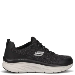 Walking*Skechers Men's , Relaxed Fit: D'Lux Walker - Pensive - Wide Width Black/White