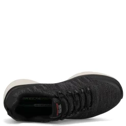 Walking*Skechers Men's , Relaxed Fit: D'Lux Walker - Pensive - Wide Width Black/White