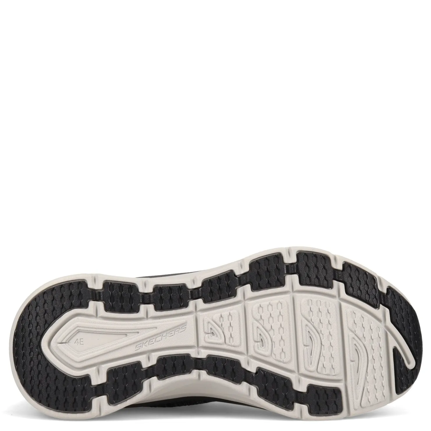 Walking*Skechers Men's , Relaxed Fit: D'Lux Walker - Pensive - Wide Width Black/White